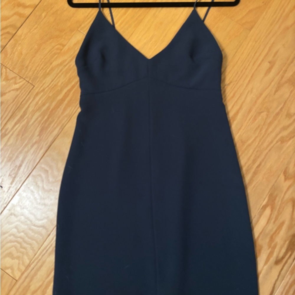 Wilfred Navy Blue Mini Dress